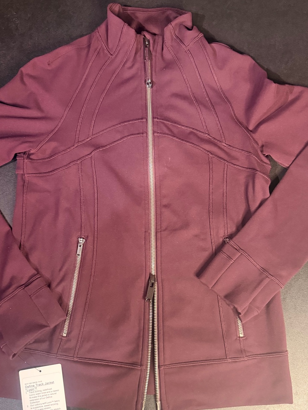 lululemon athletica Plum Full-Zip Bomber Jacket